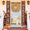 24 Inch Fall Wreaths for Front Door with Lights,(Golden-a)24"D x 24"W x 3"H